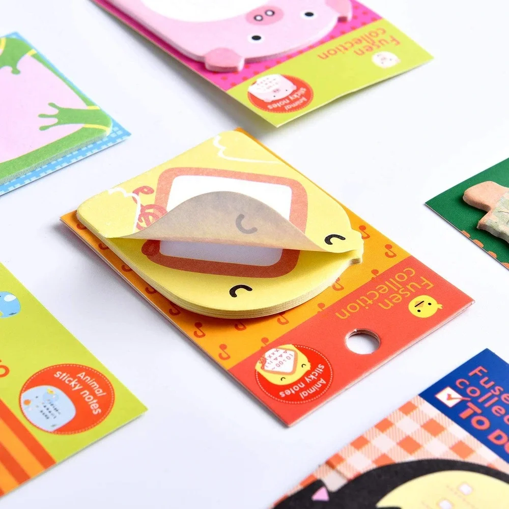 Set of 8 Kawaii Animal Sticky Notes~~NIP
